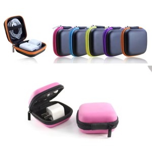 Colorful Design Mini Hard Shell Case Wireless Earphone Carrying Box Headset Headphone Carrier - Case Only