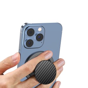 Portable Ultra-Thin Aluminum Alloy Magnetic Finger Ring Stand Holder Home Desk Bed Use Multi-Angle Solid Mobile Phones Support