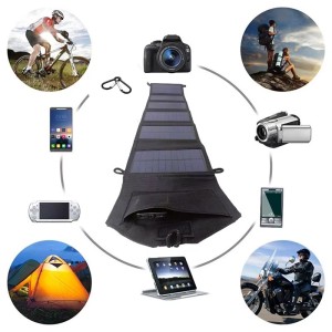 SMARAAD 60W Solar Panels Usb Charger Portable Foldable Mini Six Slices Folding Solar Panel Outdoor Portable Solar Panel